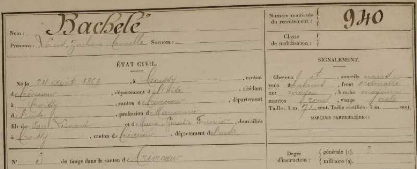 Matricule militaire
